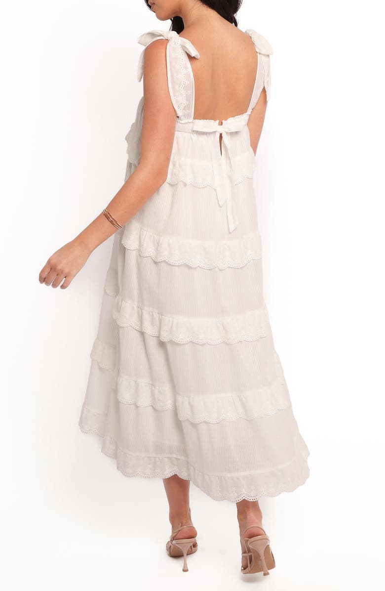 Petal & Pup Harriette Tiered Midi Dress, Alternate, color, White