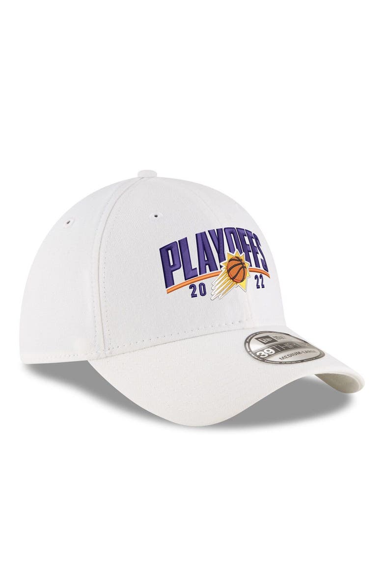 New Era Men's New Era White Phoenix Suns 2022 NBA Playoffs Arch 39THIRTY Flex Hat, Alternate, color, 