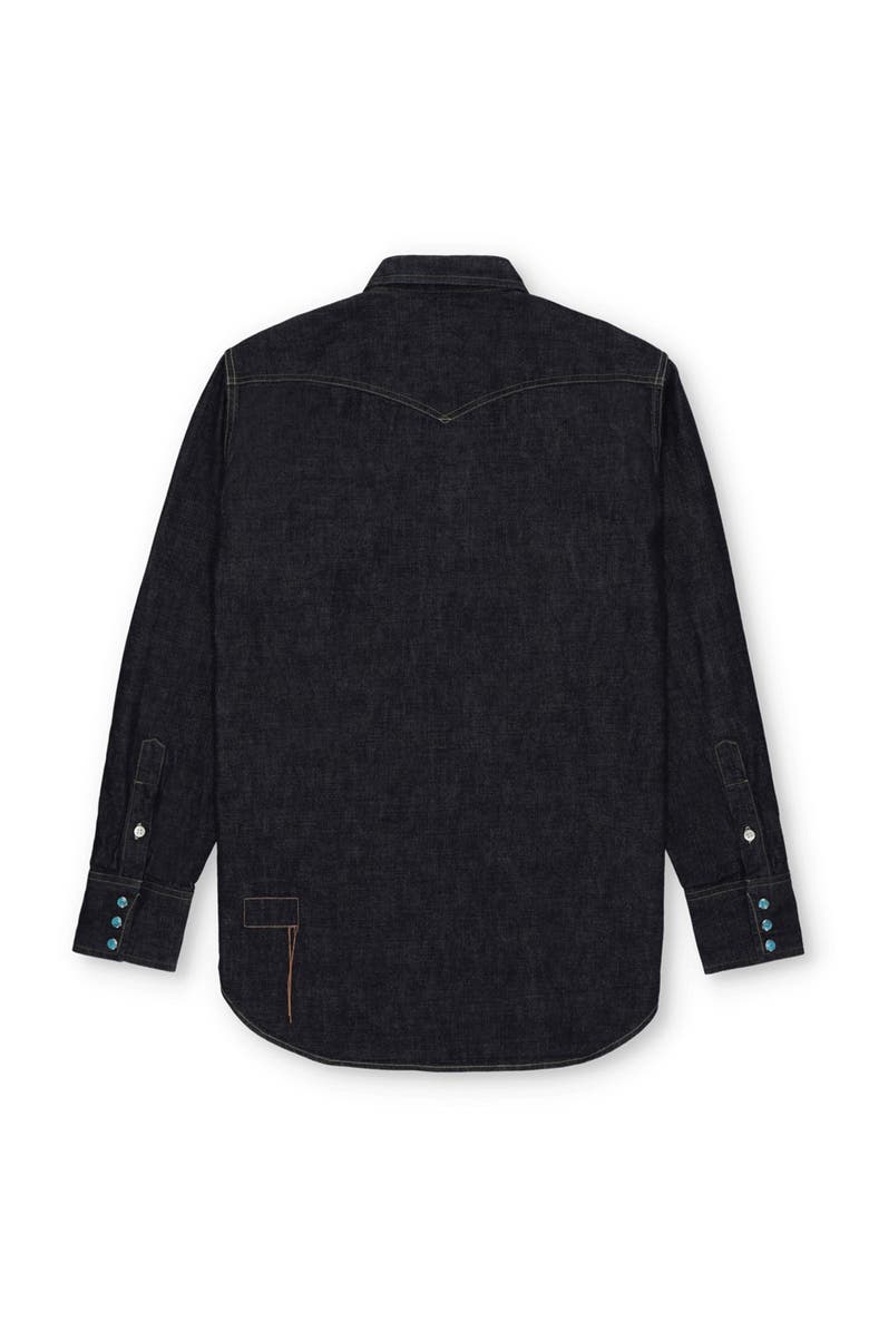 Fortela Jennyblu Indigo Rinse Denim Shirt, Alternate, color, Indaco