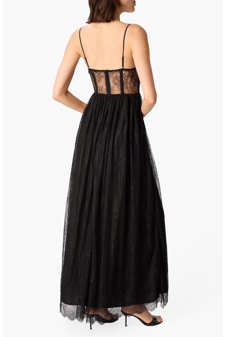 Archer Lace Maxi Dress, Alternate, color, BLACK