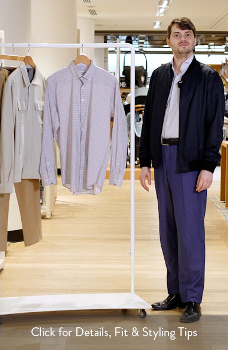 Casey Check Performance Twill Button-Down Shirt, sales video thumbnail