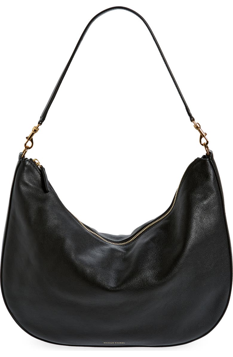Mansur Gavriel Swing Leather Hobo Bag, Main, color,