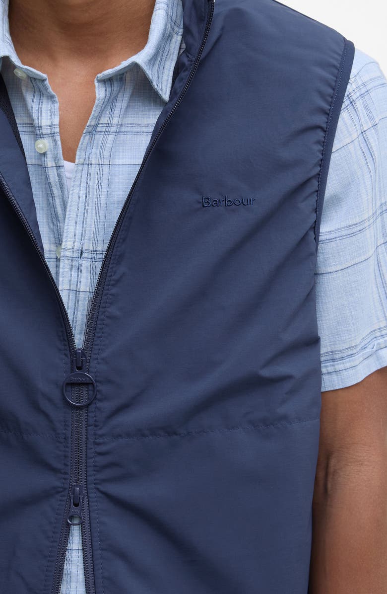 Barbour Rye Lightweight Zip Vest, Alternate, color, Dark Denim