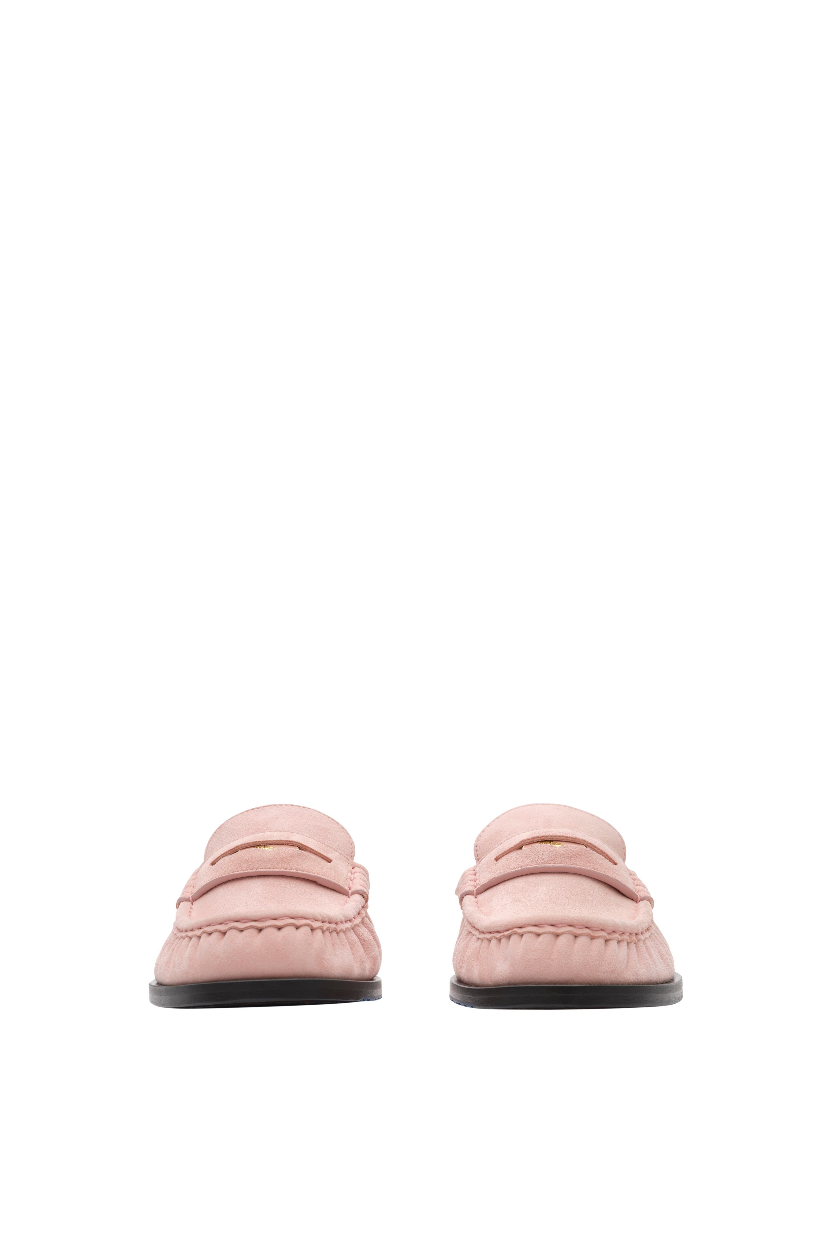 Burberry Leather Cadet Mules, Alternate, color, Peony Pink