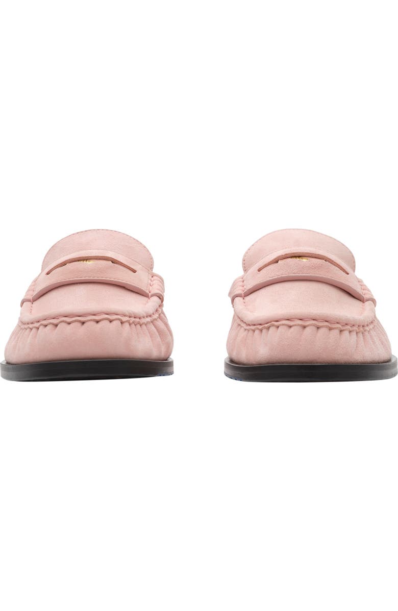 Burberry Leather Cadet Mules, Alternate, color, Peony Pink