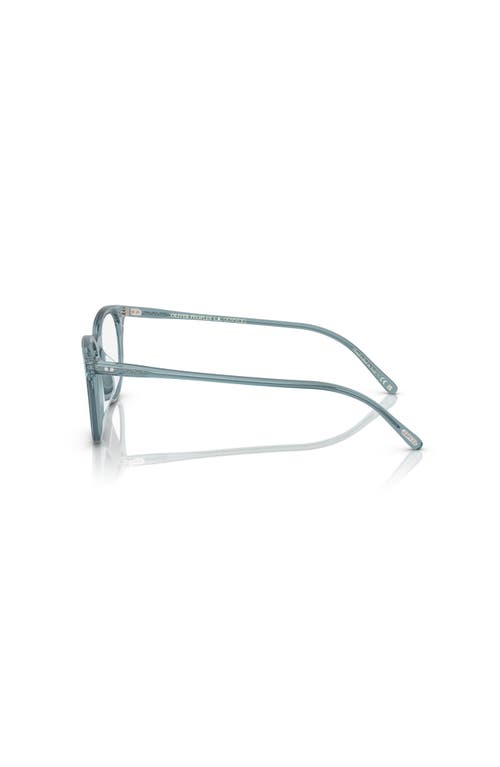 Oliver Peoples 49mm Rectangle Optical Glasses In Blue