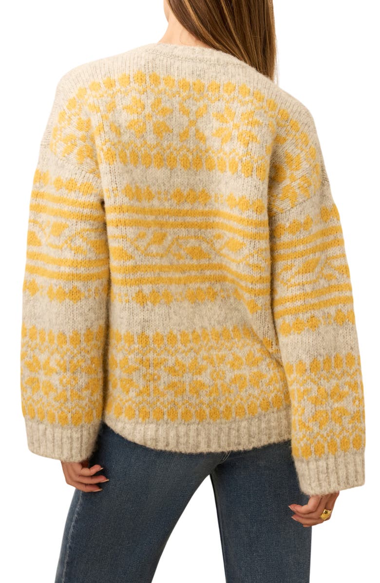 Faherty Powder Peak Alpaca Blend Crewneck Sweater, Alternate, color, Glacier Oat