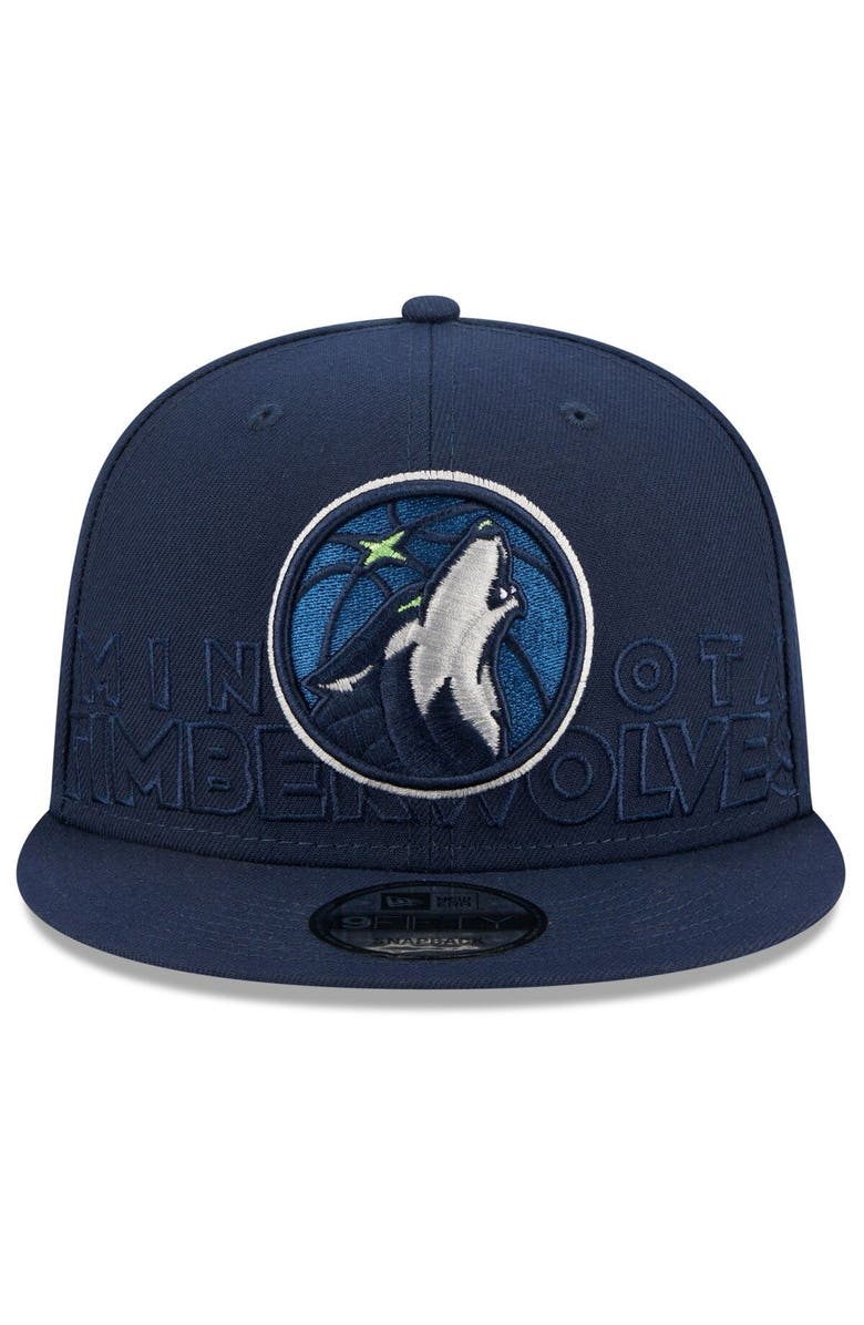 New Era Men's New Era  Navy Minnesota Timberwolves 2023 NBA Draft 9FIFTY Snapback Hat, Alternate, color, 