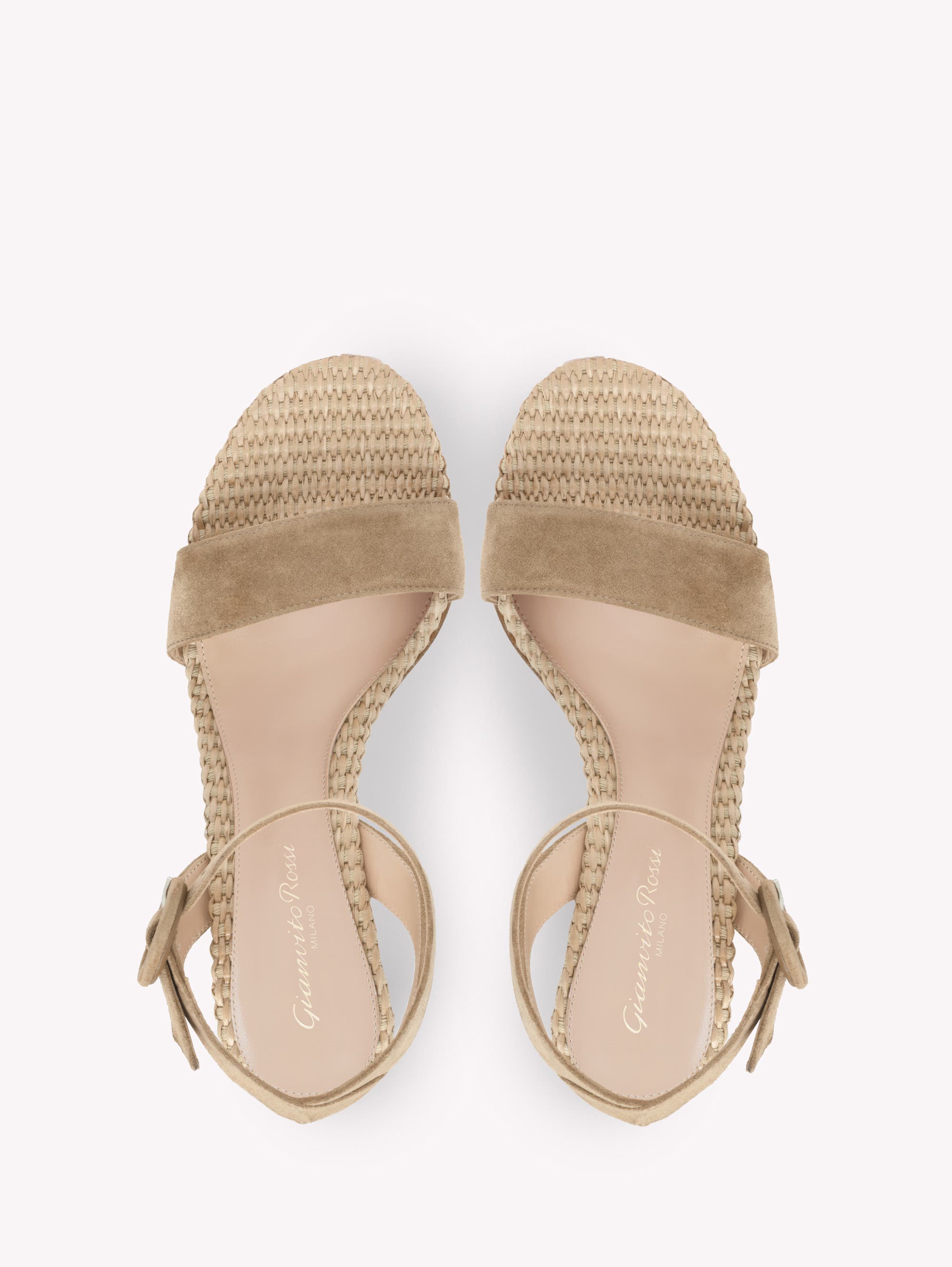 Gianvito Rossi Luana Sandals, Alternate, color, Brown