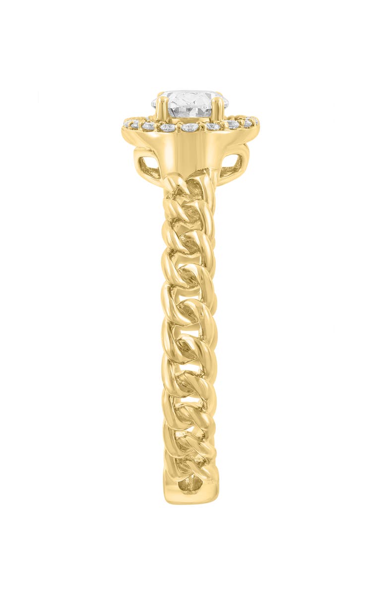 EFFY Lab-Grown Diamond Braided Ring, Alternate, color, Gold