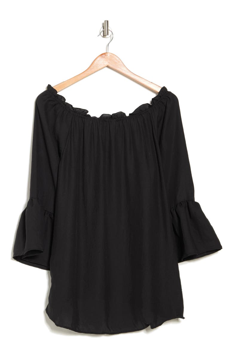 Forgotten Grace Off-the-Shoulder Bell Sleeve Blouse, Alternate, color,