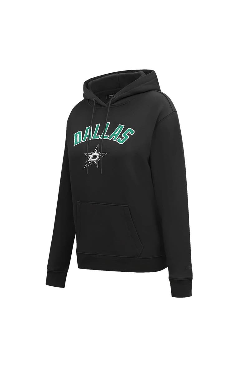 Women's Pro Standard Black Dallas Stars Classic Chenille Pullover Hoodie, Alternate, color, Black