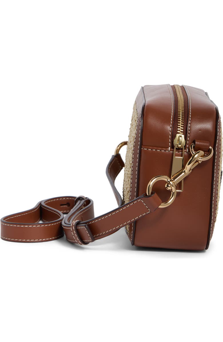 Marc Jacobs Straw Camera Crossbody Bag, Alternate, color, Natural