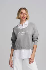 ELLE Collection Le Marais Twofer Sweater