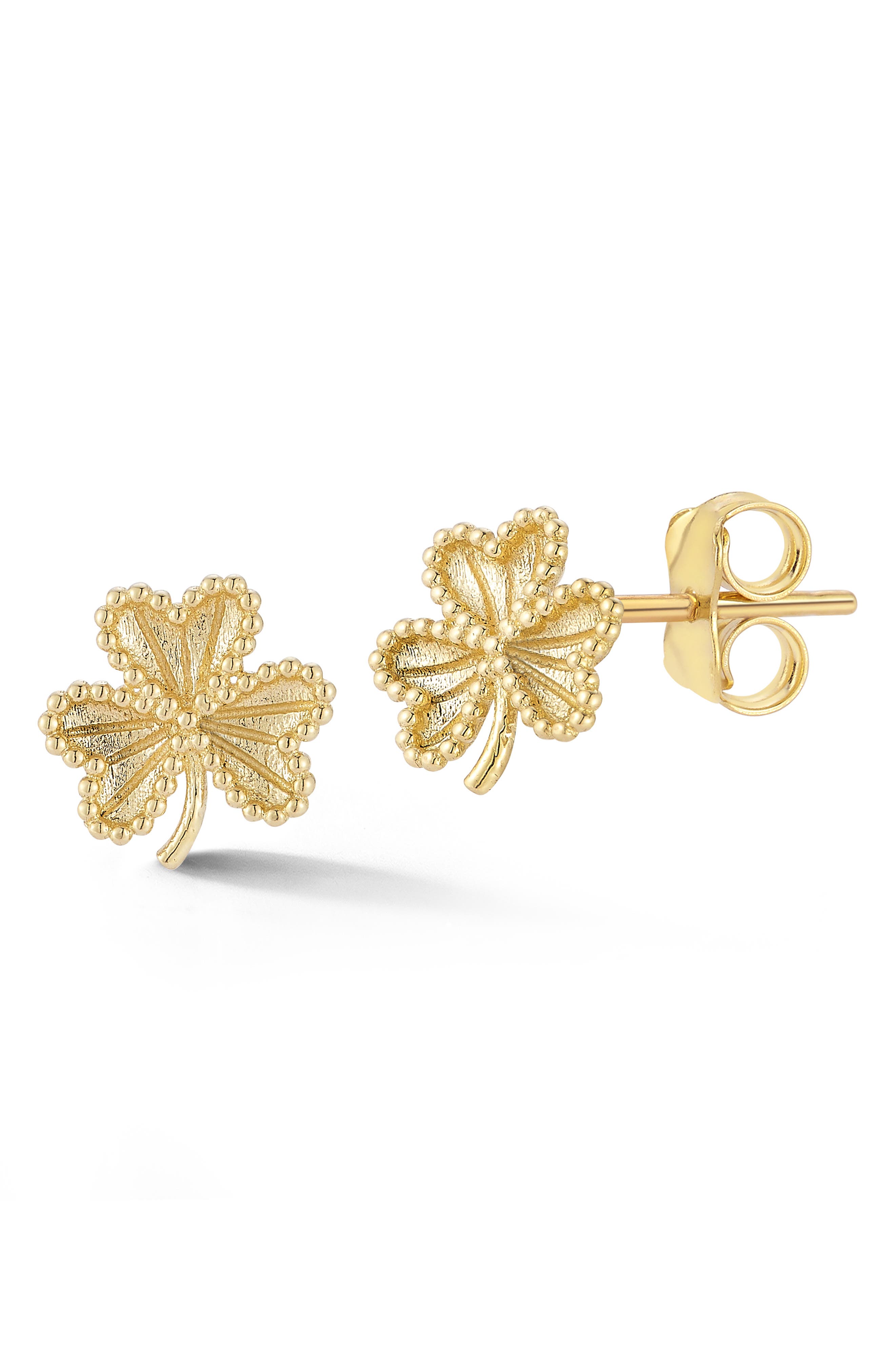 Ember Fine Jewelry Clover Stud Earrings