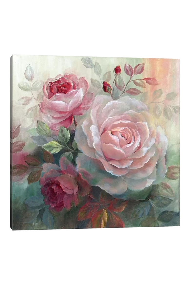 White Roses II by Nan Canvas Wall Art, Main, color, MULTI