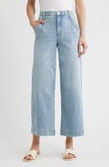 Wit & Wisdom Wyatt Skyrise V-Pocket Ankle Wide Leg Jeans
