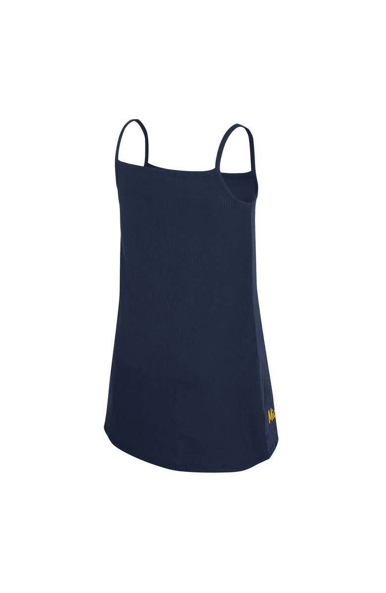 COLOSSEUM Girls Youth Colosseum Navy Michigan Wolverines Brook Tank Dress, Alternate, color, Navy