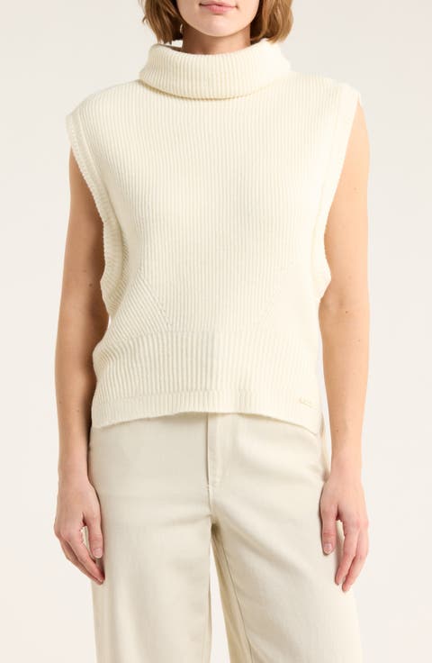 Sleeveless Turtleneck Sweater