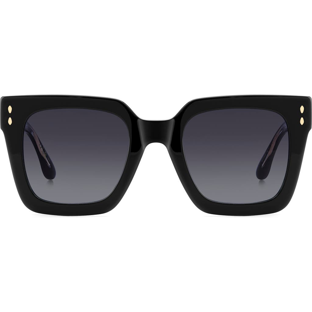 Isabel Marant Gradient Square Acetate Sunglasses In Black