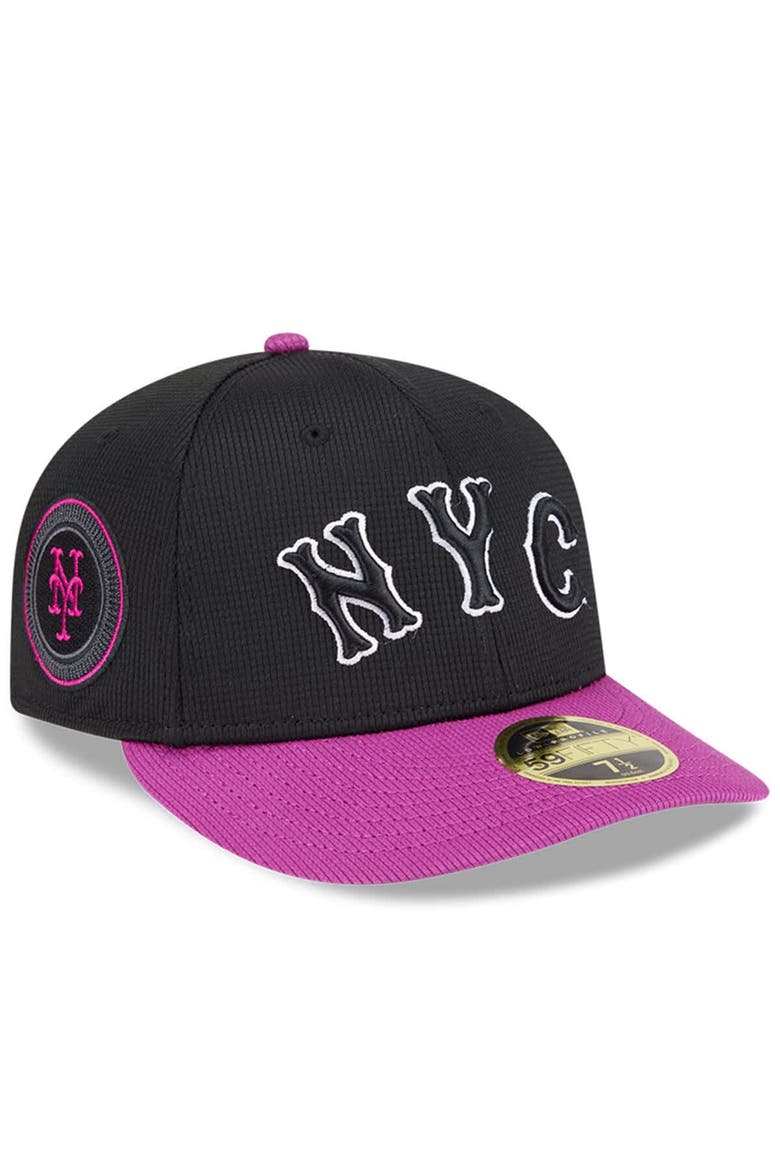 Men's New Era Charcoal/Purple New York Mets City Connect Batting Practice Low Profile 59FIFTY Fitted Hat, Alternate, color, Charcoal