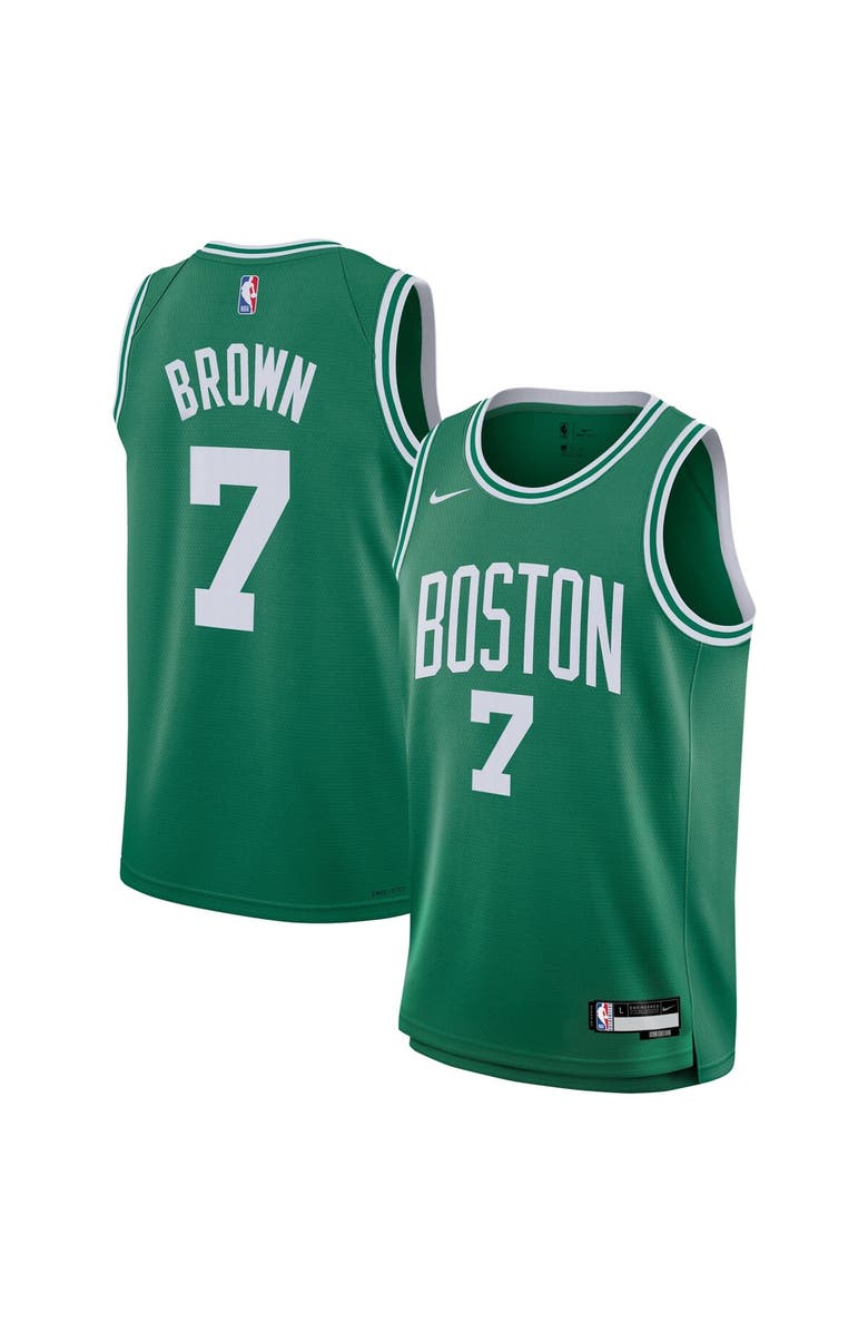 Nike Youth Nike Jaylen Brown Kelly Green Boston Celtics Swingman Jersey - Icon Edition, Main, color, Kelly Green