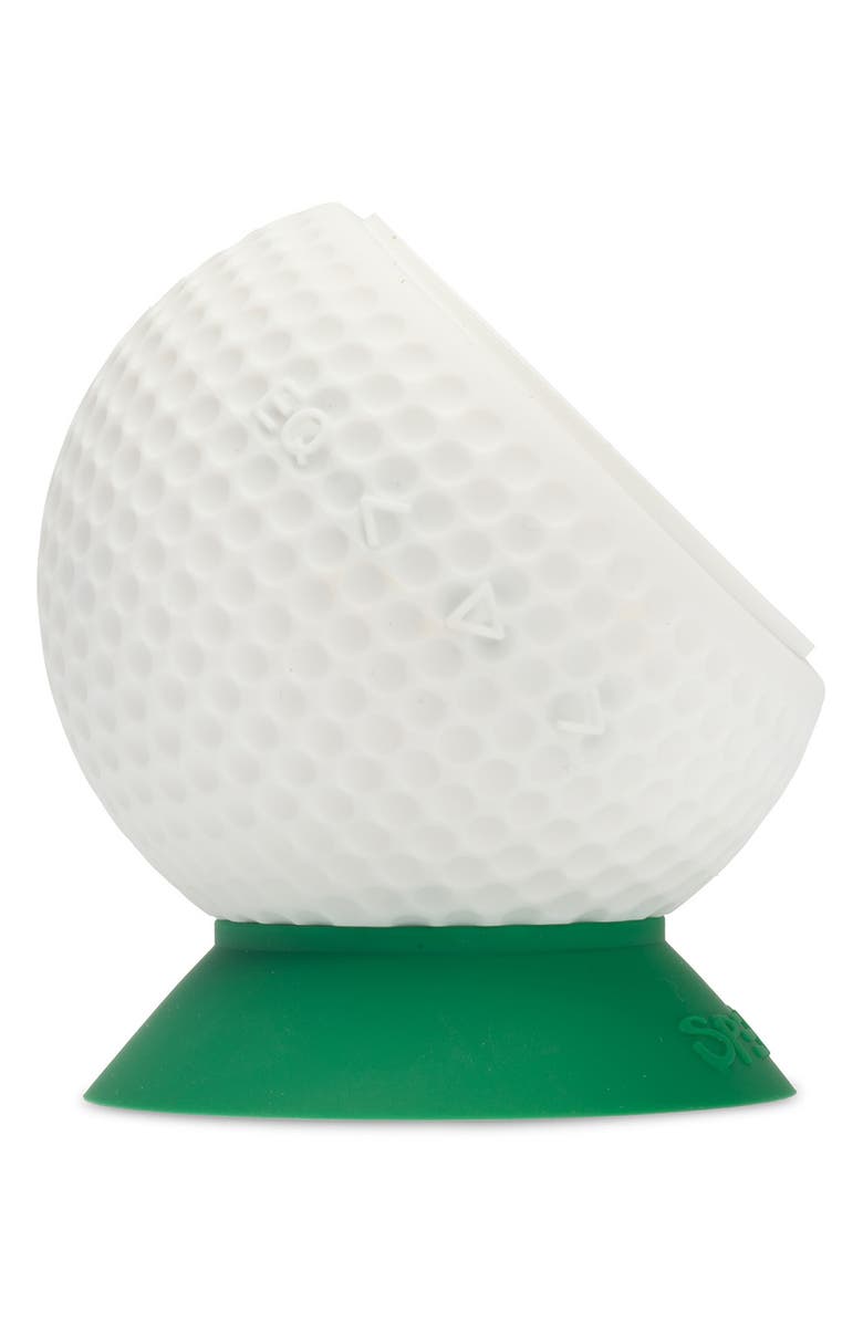 SPEAQUA Barnacle Pro 2.0 Waterproof Bluetooth Speaker, Alternate, color, Golf White/ Green