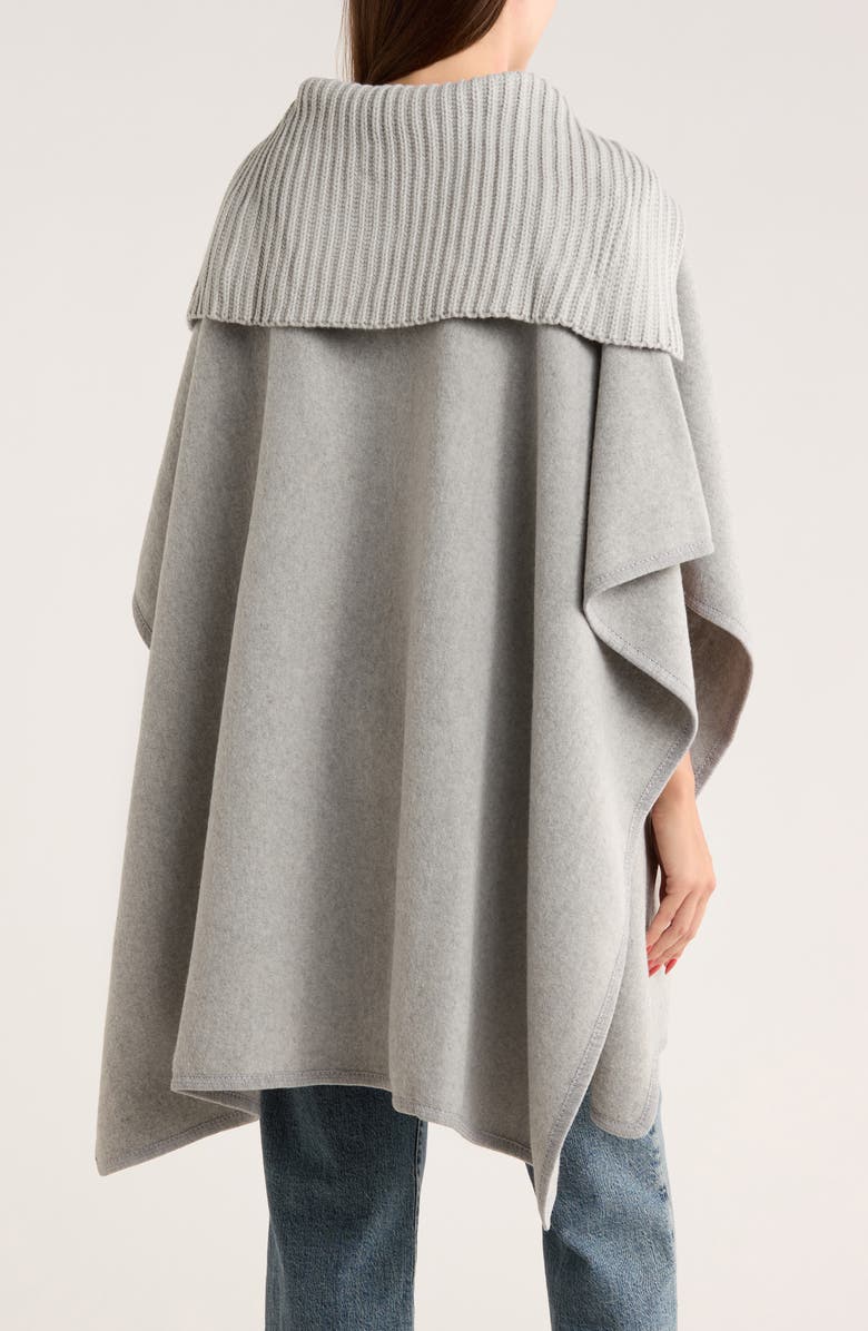 Nanette Lepore Zip Front Ruana, Alternate, color, Grey