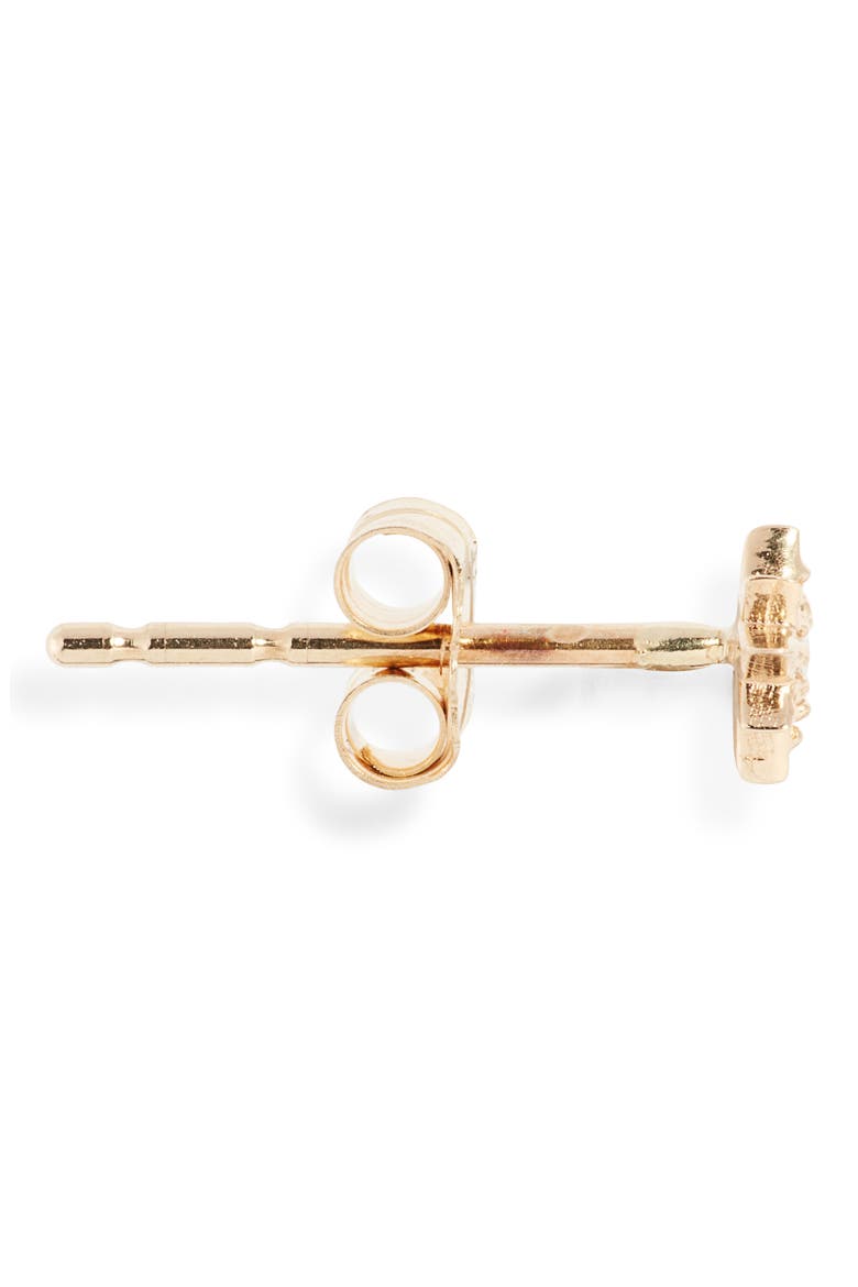 Petite Diamond North Star Stud Earrings, Alternate, color, GOLD/ DIAMOND