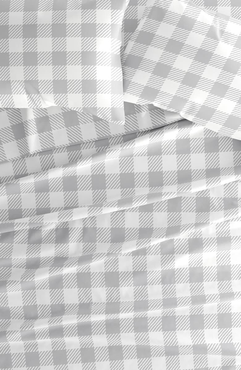 HOMESPUN Premium Ultra Soft Country Plaid Pattern 4-Piece Bed Sheets Set, Alternate, color, Light Gray