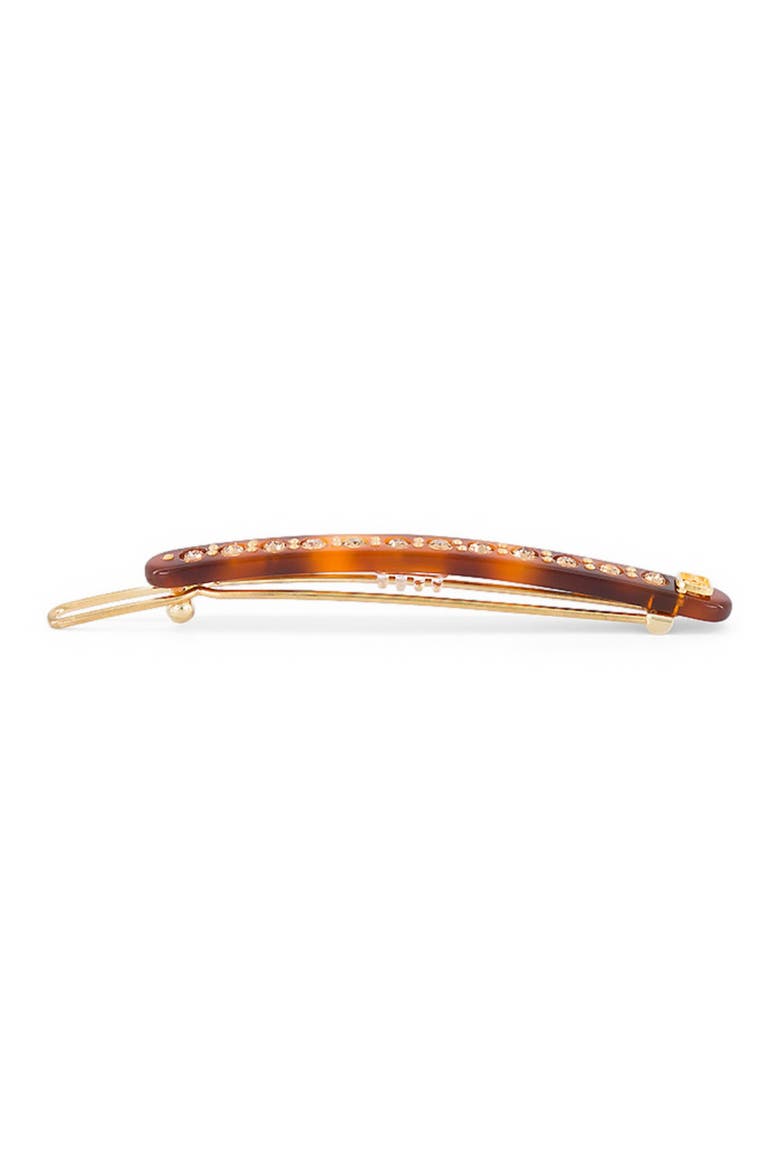 Le Marais tortoise shell strass acetate side barette, Alternate, color, Totoiseshell
