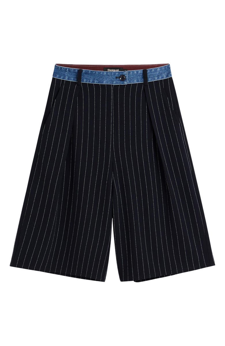 Desigual Pinstripe Shorts, Alternate, color, 