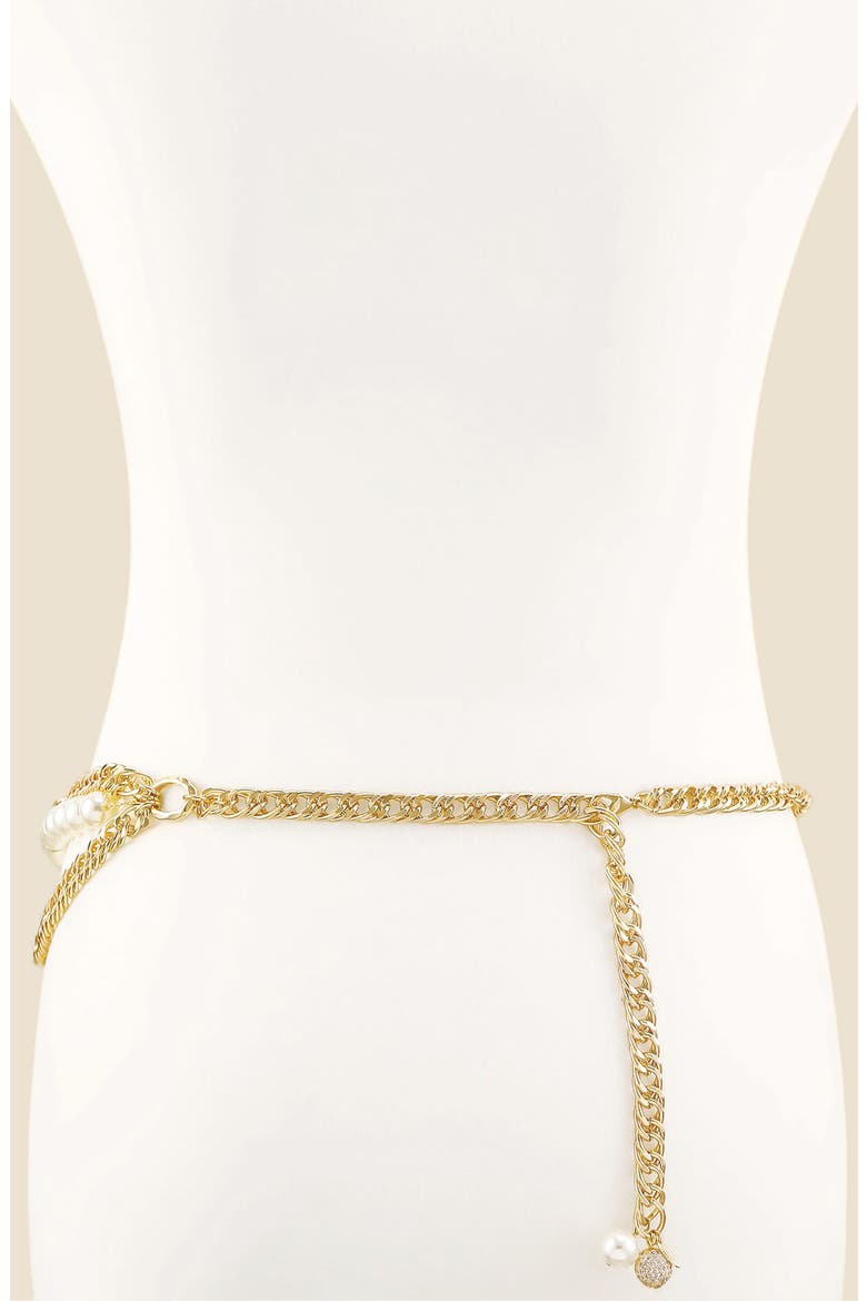 Layered Belly Chain, Alternate, color, GOLD