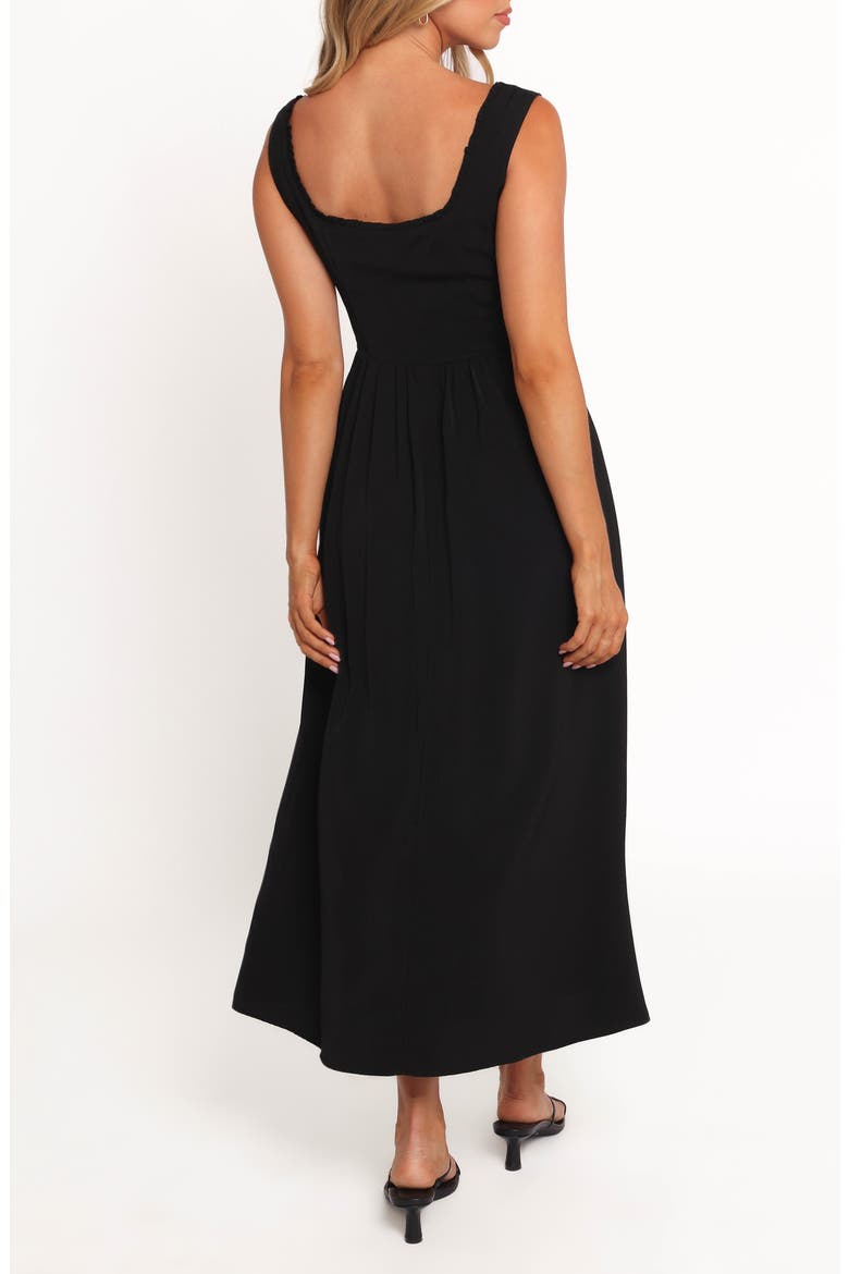 Melrose Sleeveless Midi Dress, Alternate, color, BLACK