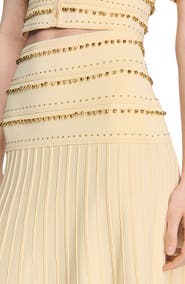 SANDRO Long tassel skirt