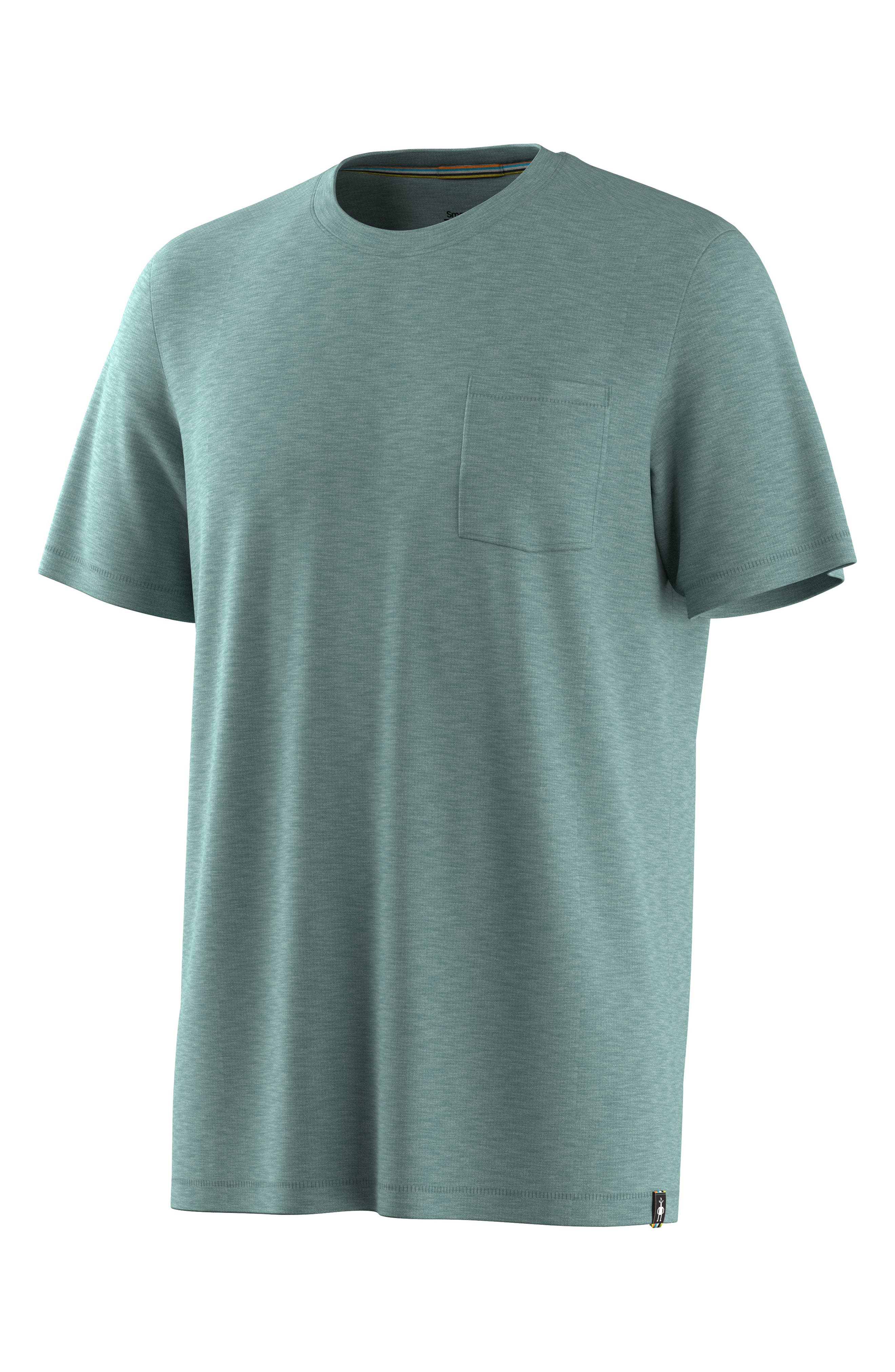 Smartwool Merino Wool Blend Pocket T-shirt In Green