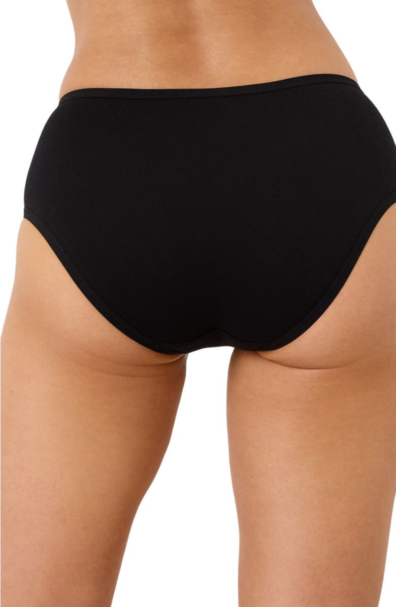 Pact Everyday Mid Rise Hipster 5-Pack Made With Organic Cotton, Alternate, color, Black