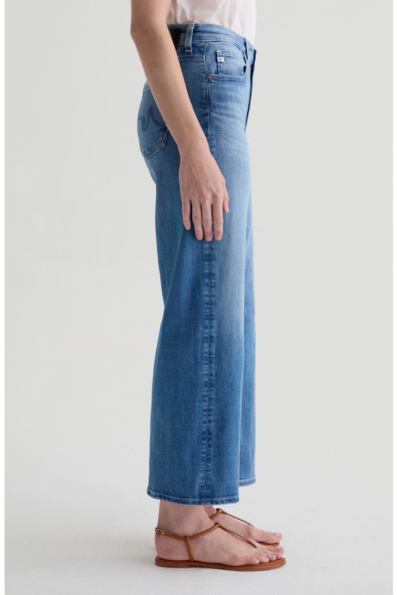 Saige High Waist Ankle Wide Leg Jeans, Alternate, color, OCEANIC