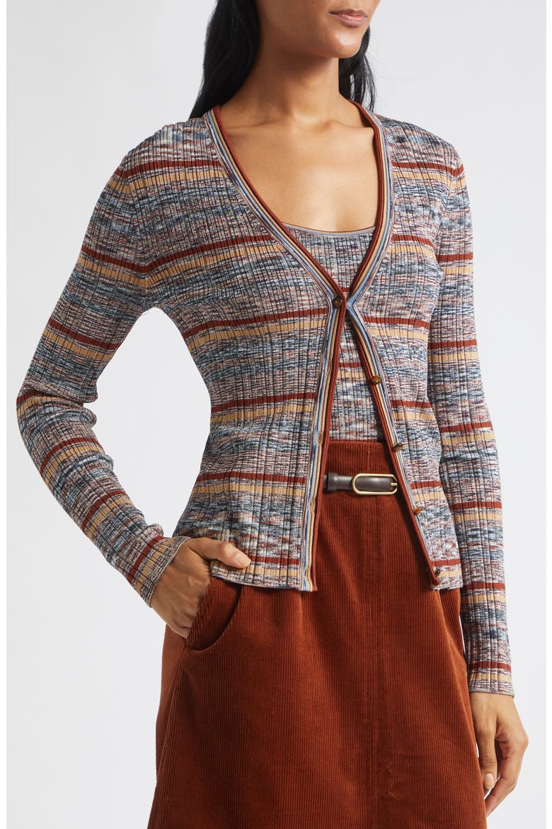 Calliope Cardigan, Alternate, color, RUST MULTI