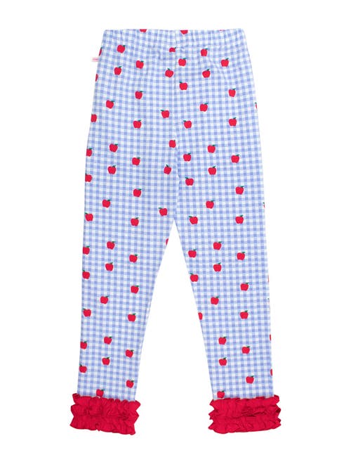 Rufflebutts Girls Ruffle Leggings In Blue
