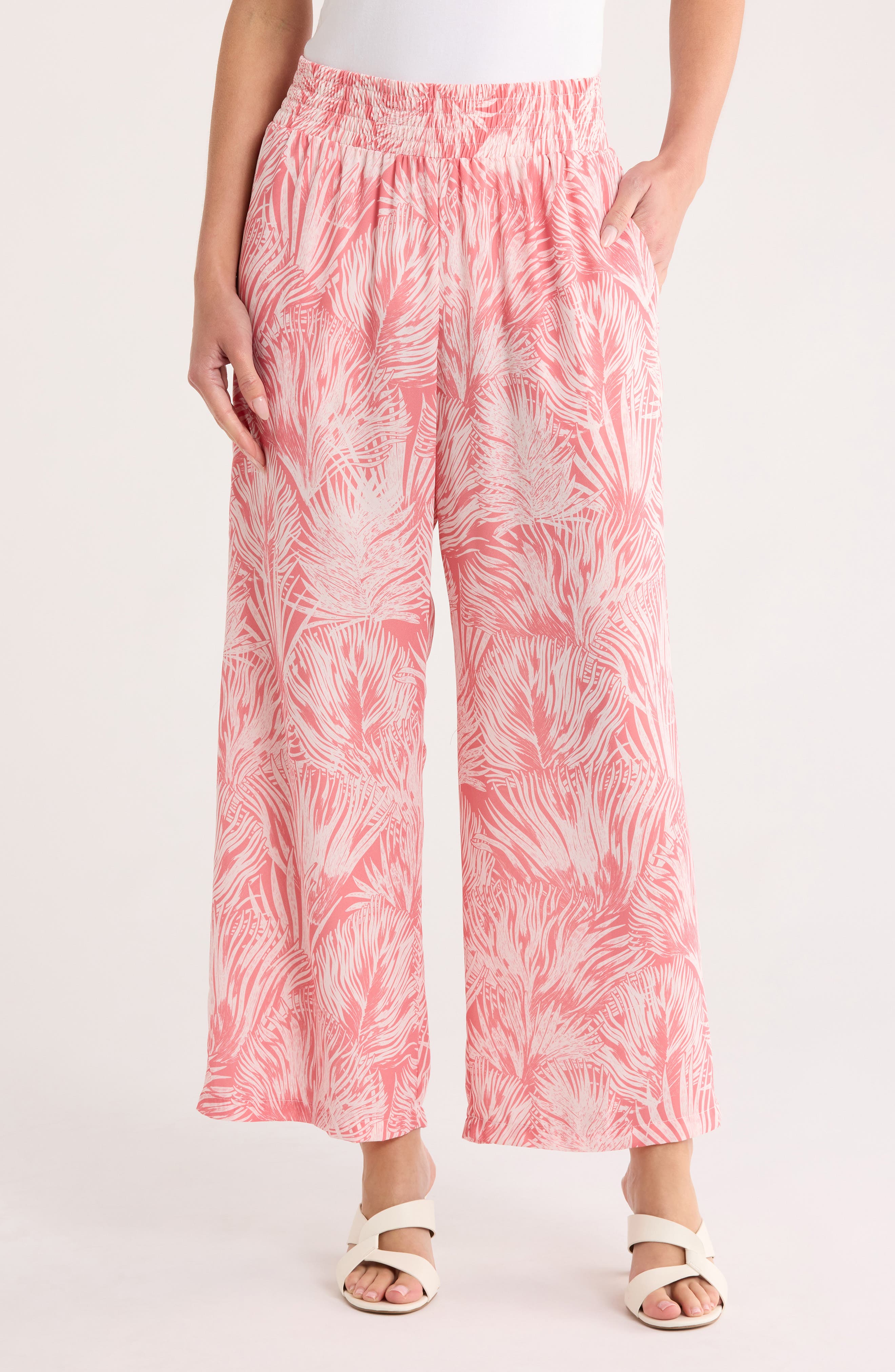 Nicole Miller Print Pull On Pants