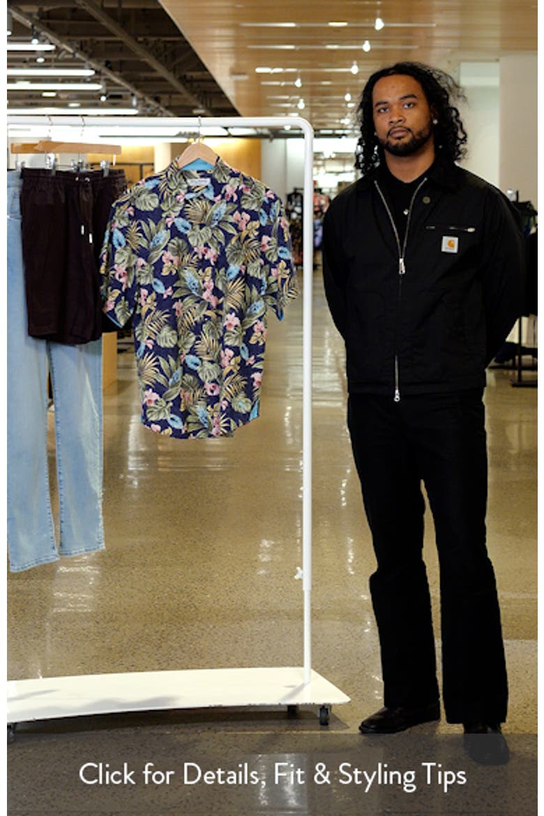 Nova Wave Selva Gardens Floral Short Sleeve Seersucker Button-Up Shirt video