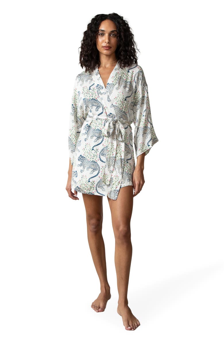 Printfresh Eco Satin Glam Mini Robe, Main, color, Wedding Cake