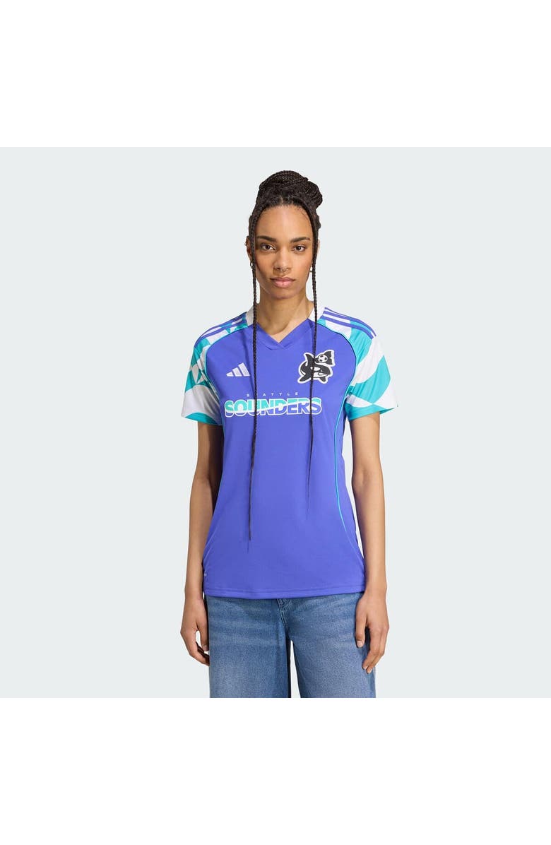 adidas Women's adidas Blue Seattle Sounders FC 2025 Third Replica Jersey, Main, color, Blue