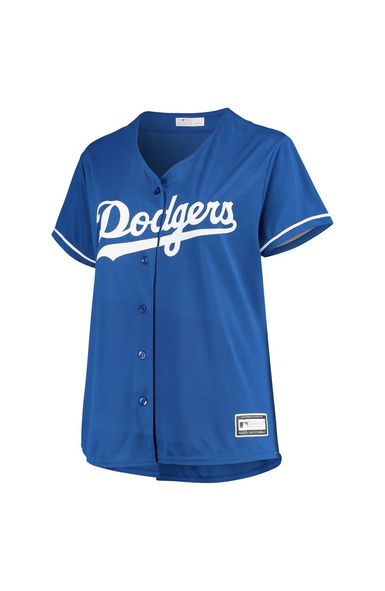 PROFILE Women's Clayton Kershaw Royal Los Angeles Dodgers Plus Size Replica Player Jersey, Alternate, color, 