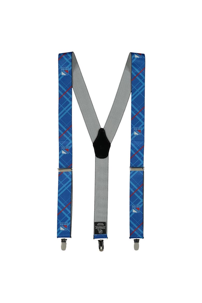 Men's Blue New York Rangers Suspenders, Main, color, Blue