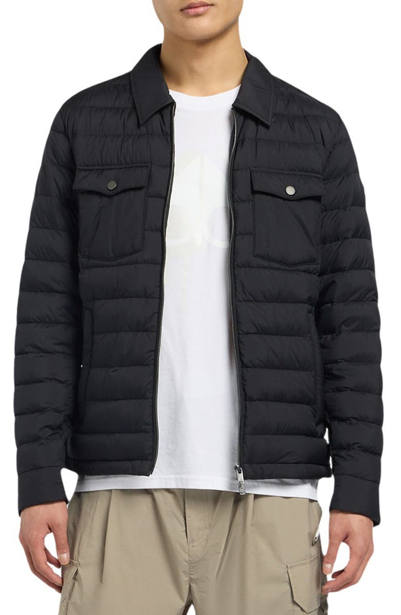 Moose Knuckles Ashton Air Down Quilted Shirt Jacket, Main, color, 