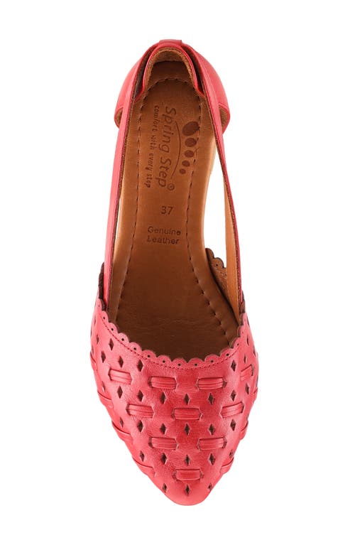 Spring Step Delorse Flat In Red