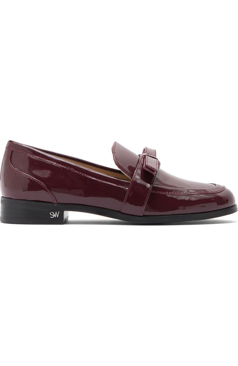 Stuart Weitzman Emma Bow Loafer, Alternate, color, Cabernet