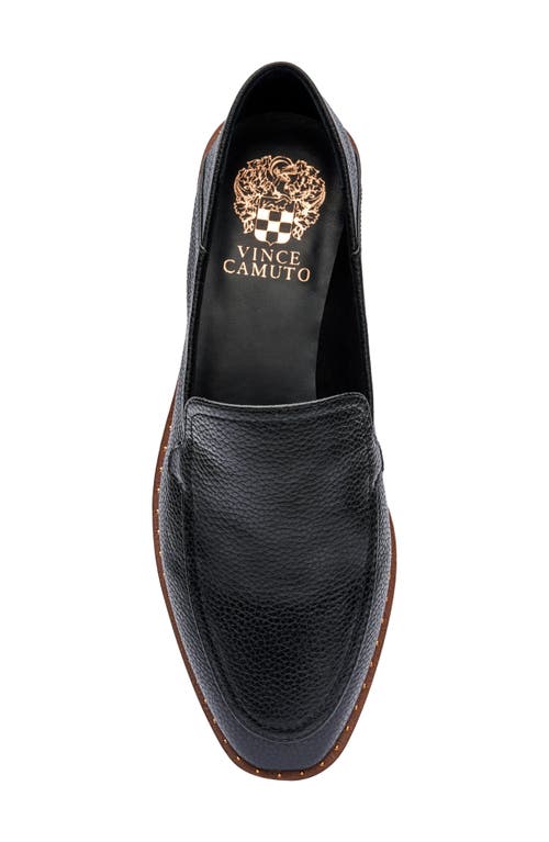 Vince Camuto Cretinian Loafer In Black Souffle Lux